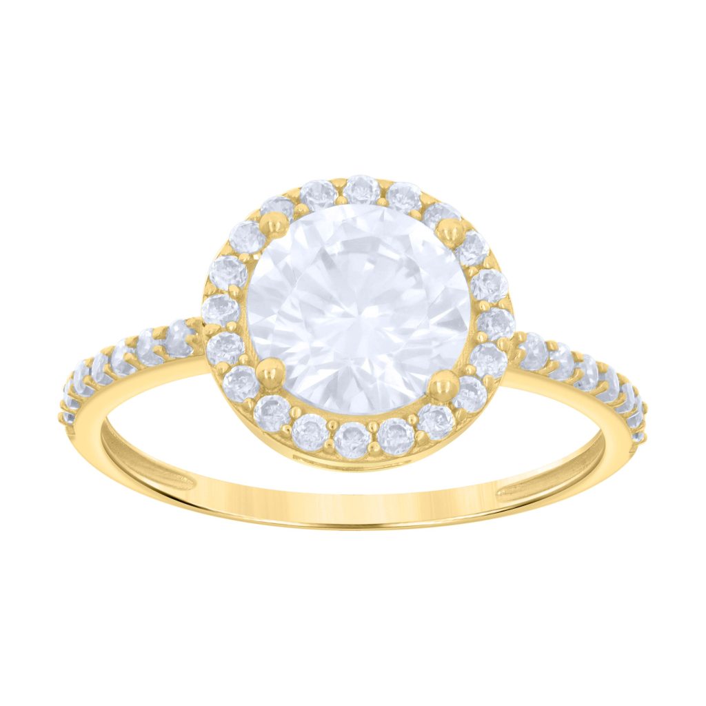 10Kt Gold Cz Ring